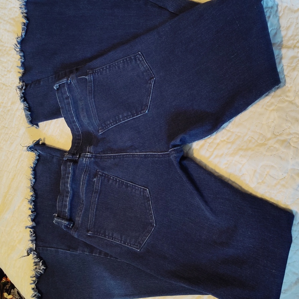 Altar'd State Raw Hem Bell Bottom Jeans Medium